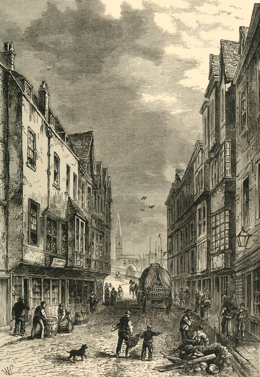 Il Ponte-Foot, Southwark, nel 1810, c1878 da Unbekannt