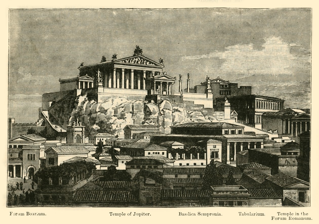 Il Campidoglio, dal restauro del Monte Palatino, 1890 da Unbekannt