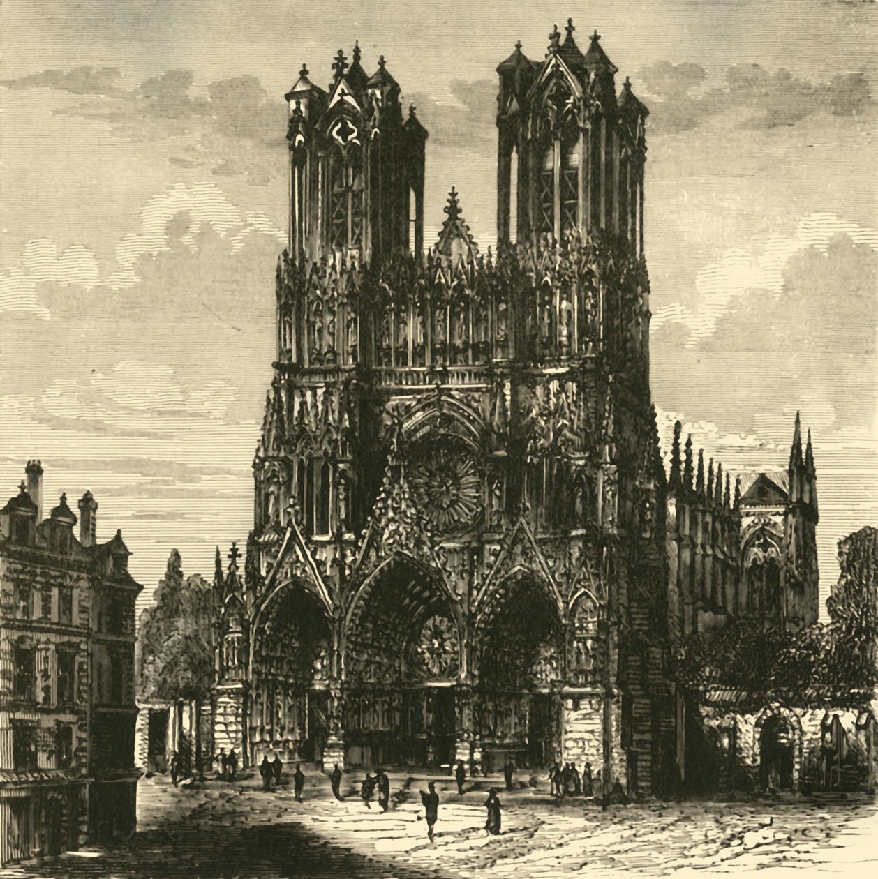 La cattedrale, Reims da Unbekannt