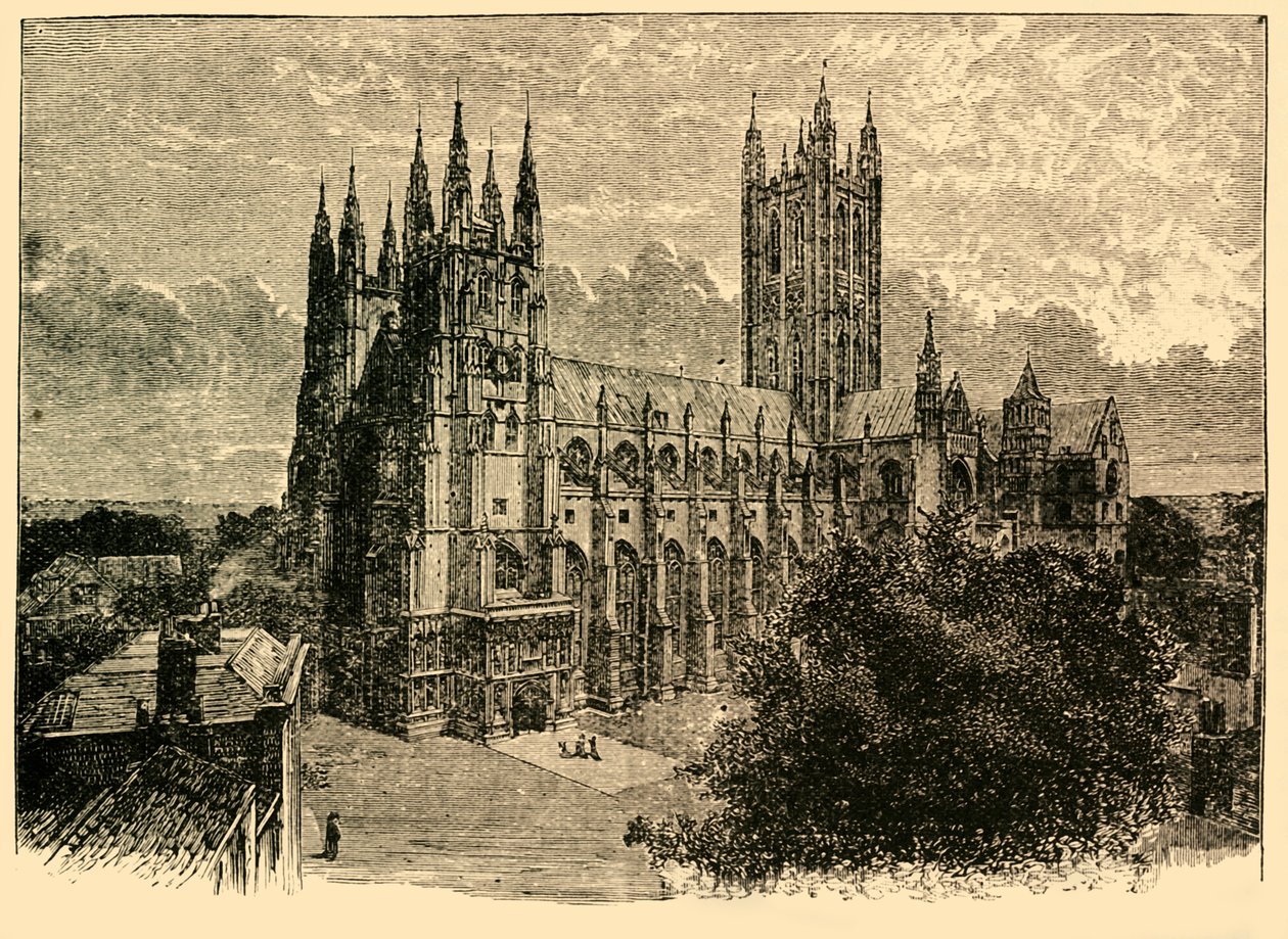 La cattedrale dal sud-ovest, 1898 da Unbekannt
