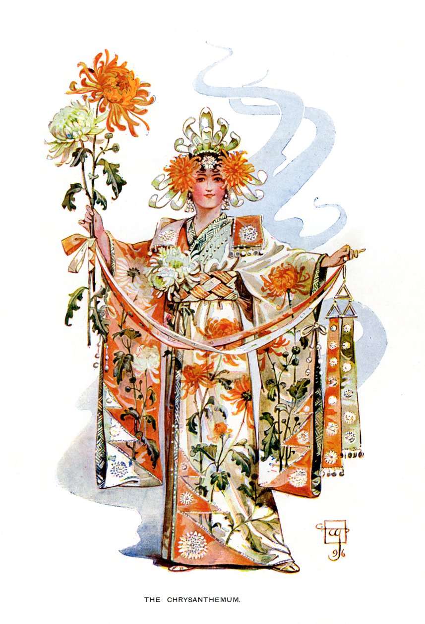 Il crisantemo, 1899 da Unbekannt