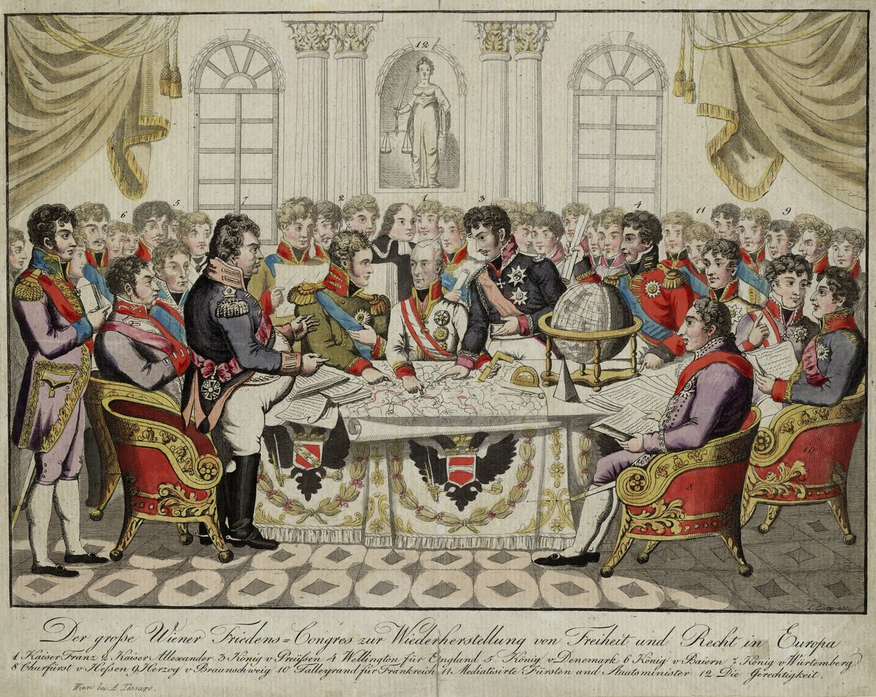 Il Congresso di Vienna da Unbekannt