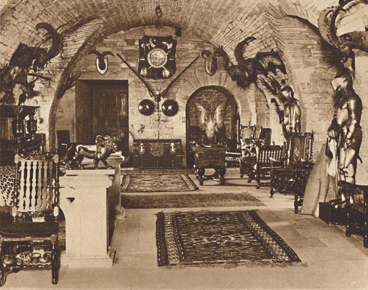 La cripta, Castello di Glamis, c1933 1937 da Unbekannt