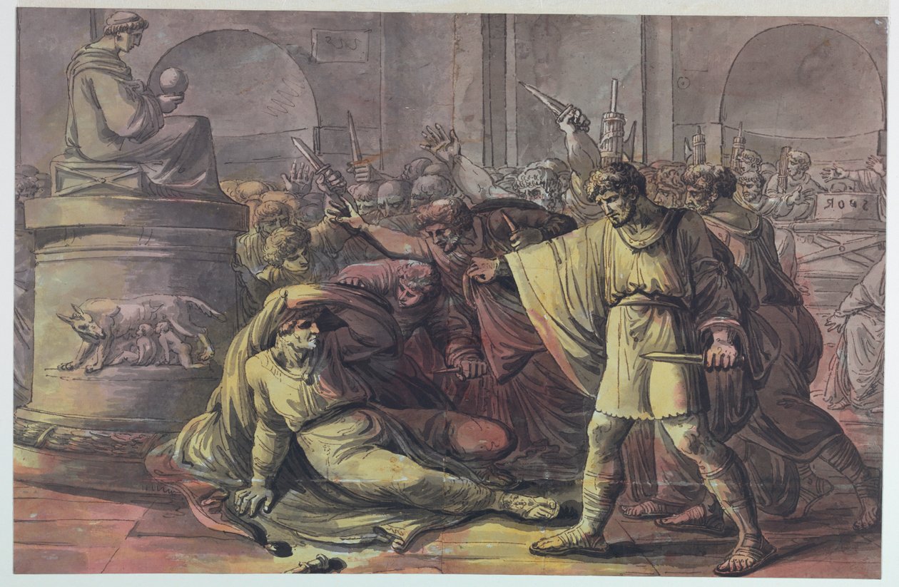 La morte di Giulio Cesare da Unbekannt