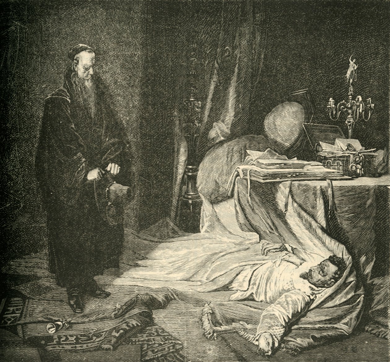 La Morte di Wallenstein, 1634, 1890 da Unbekannt