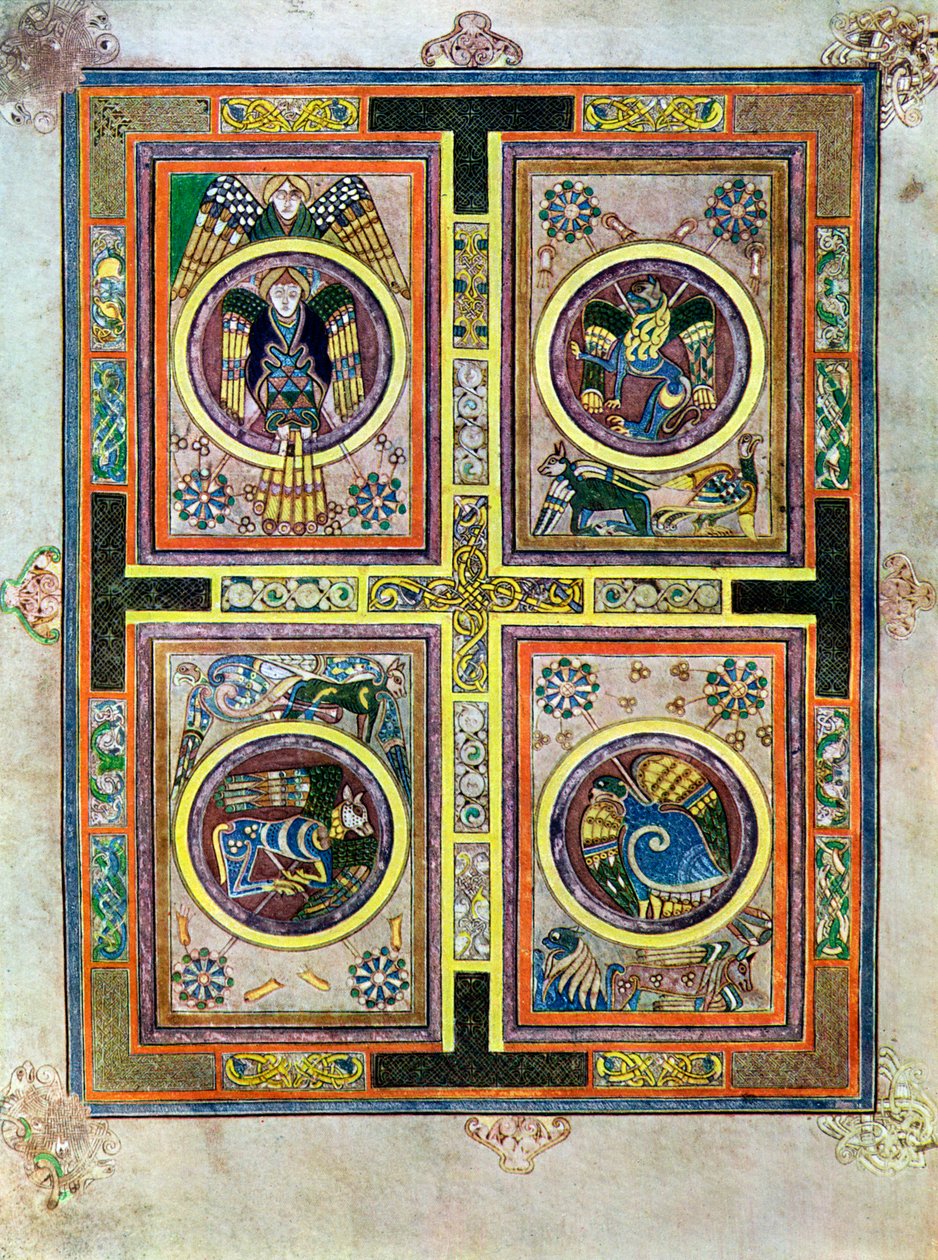I simboli evangelici, 800 d.C., XX secolo da Unbekannt