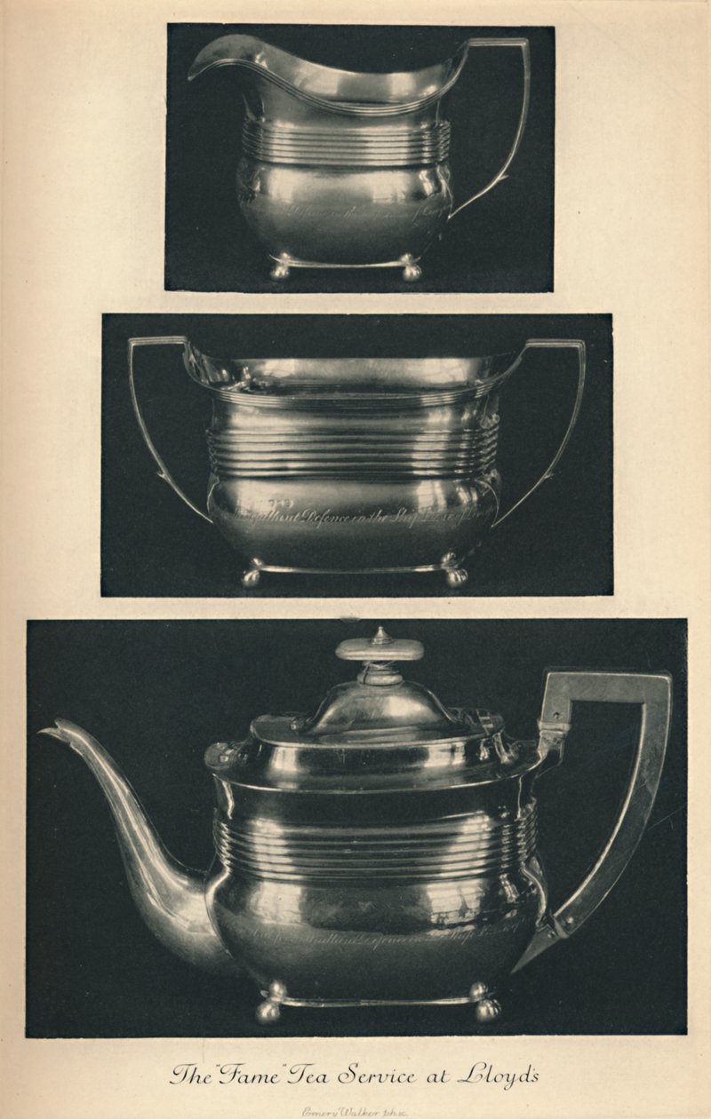 Il Servizio da Tè della Fama a Lloyds, c1804, 1928 da Unbekannt