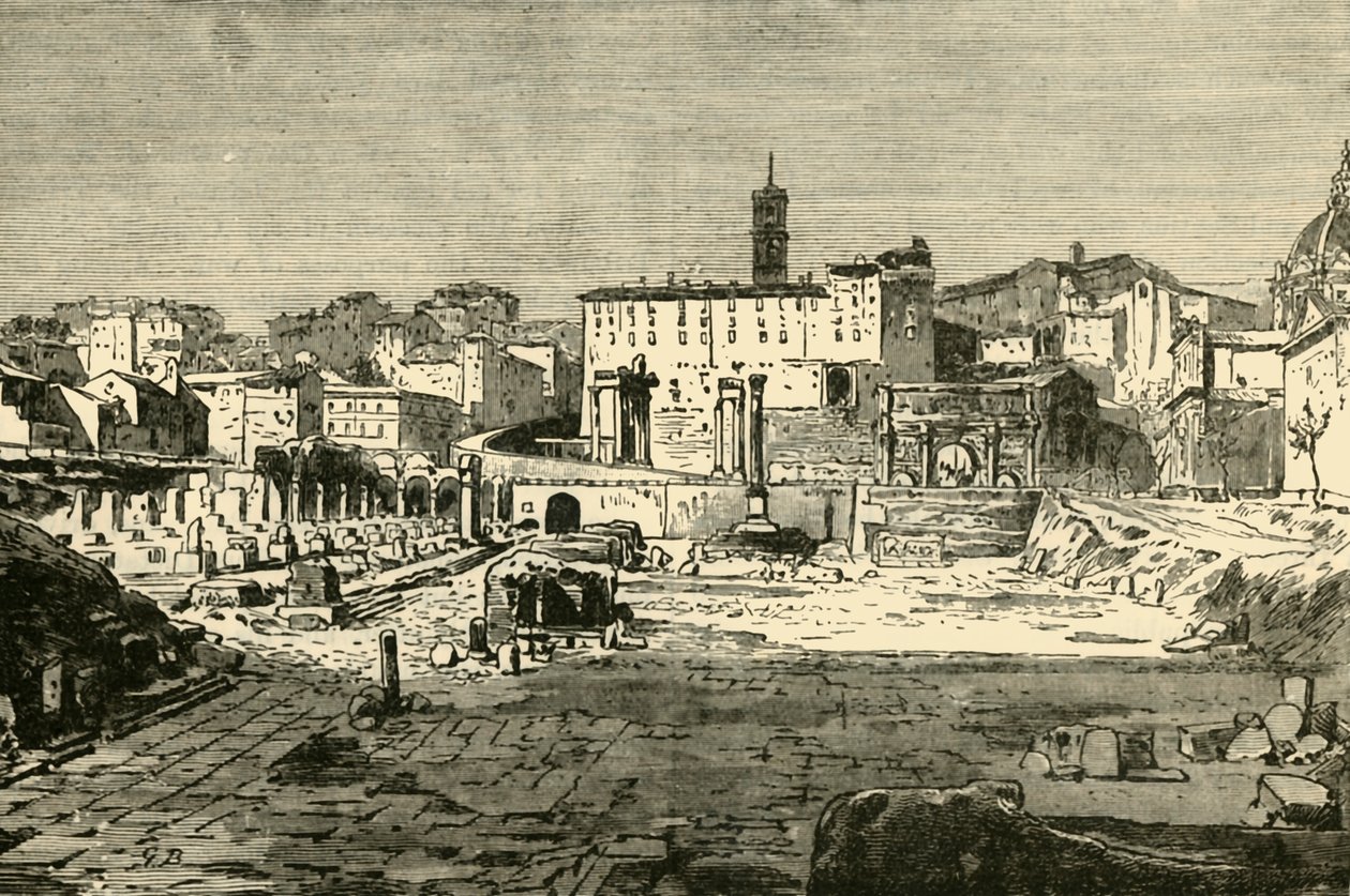 Il Foro a Roma, 1890 da Unbekannt