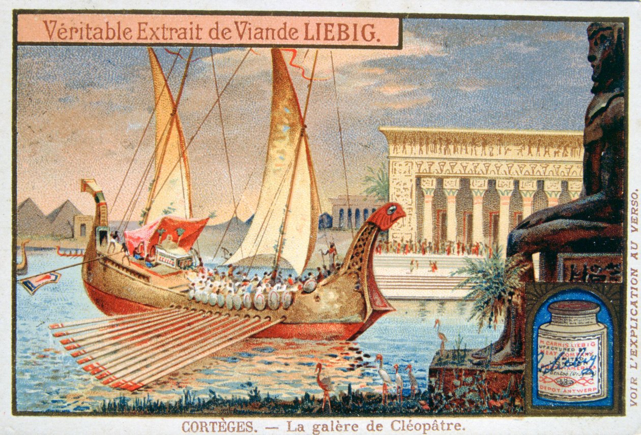 La galera di Cleopatra, c1900 da Unbekannt
