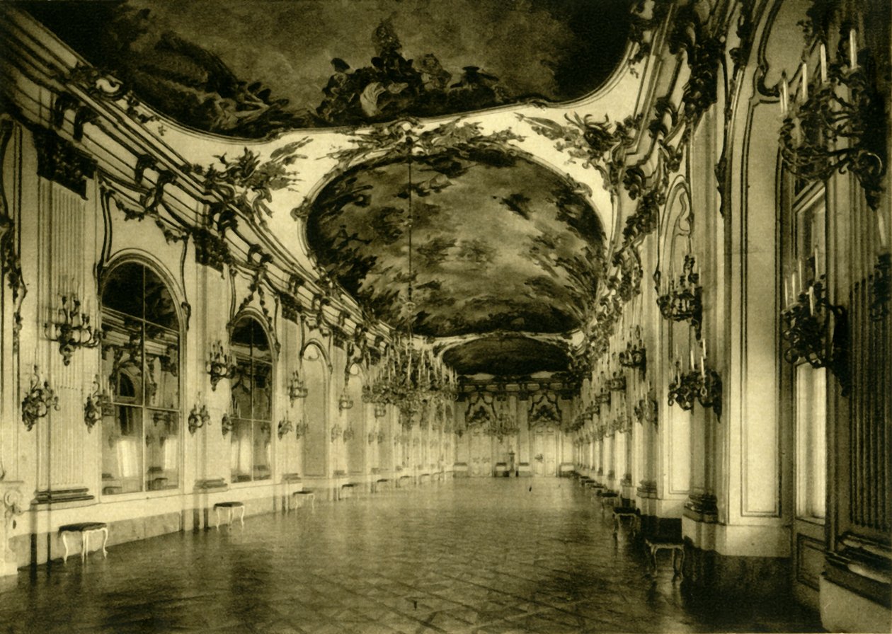 La Grande Galleria, Palazzo di Schönbrunn, Vienna, Austria, c1935 da Unbekannt