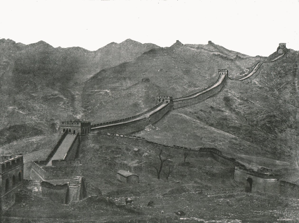 La Grande Muraglia, Pechino, Cina, 1895 da Unbekannt