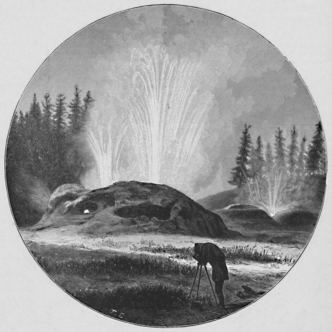 La grotta, 1883 da Unbekannt