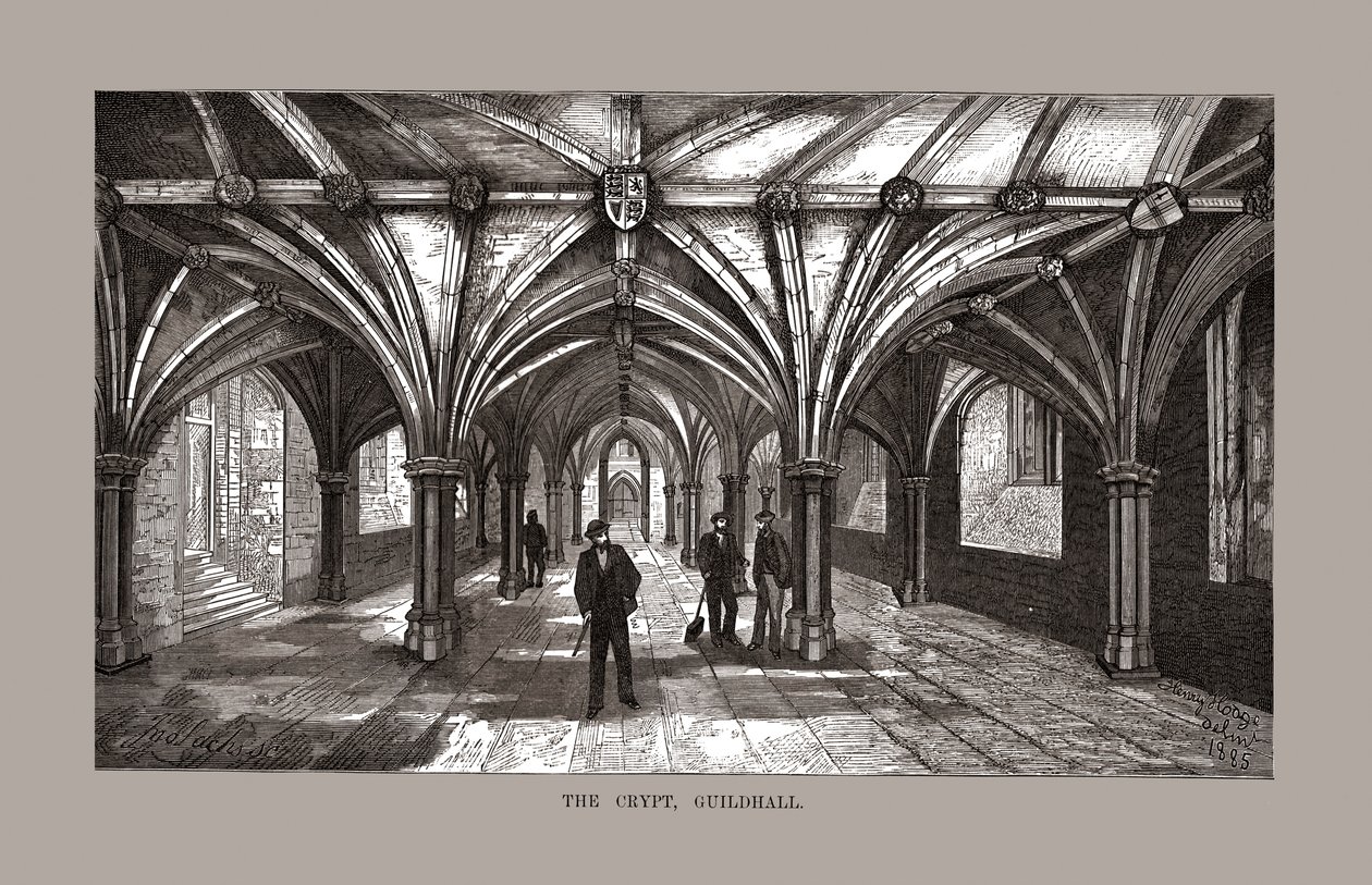 La cripta della Guild-Hall da Unbekannt