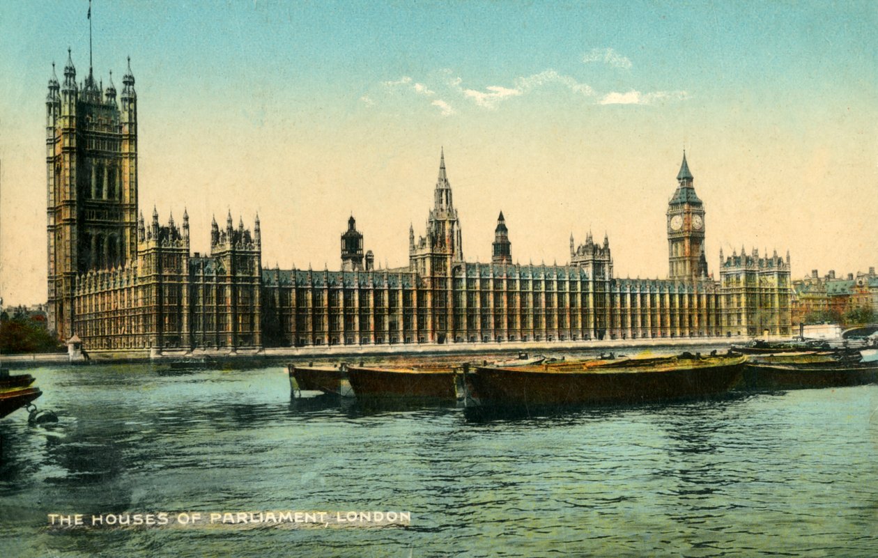 Le case del Parlamento, Londra, 1925 da Unbekannt