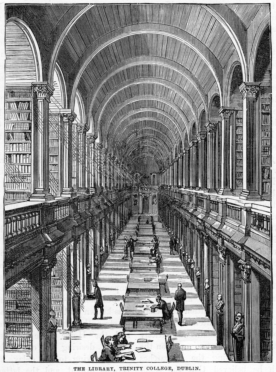 La Biblioteca, Trinity College, Dublino, 19° secolo da Unbekannt