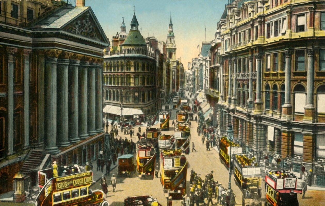La Mansion House e Cheapside, Londra da Unbekannt