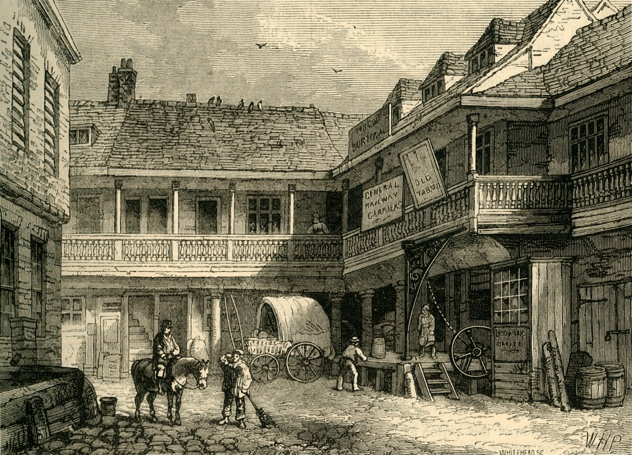 Il vecchio Tabard Inn, c1878 da Unbekannt