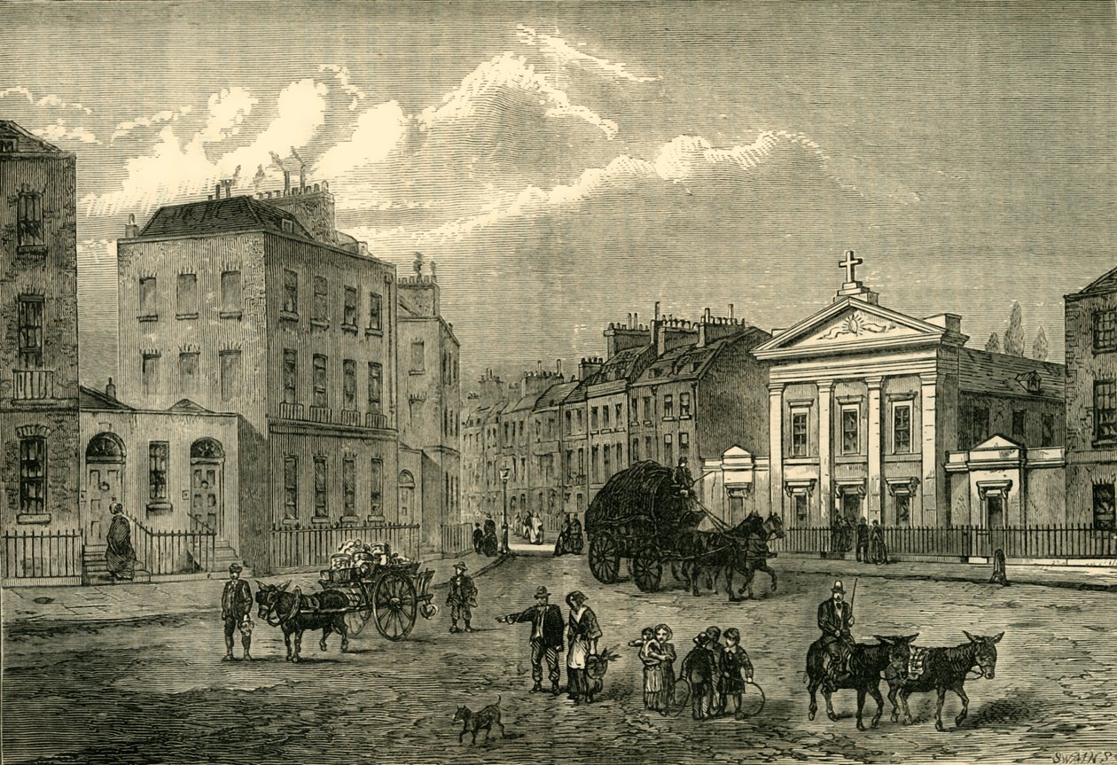 Il Poligono, Somers Town, nel 1850 da Unbekannt