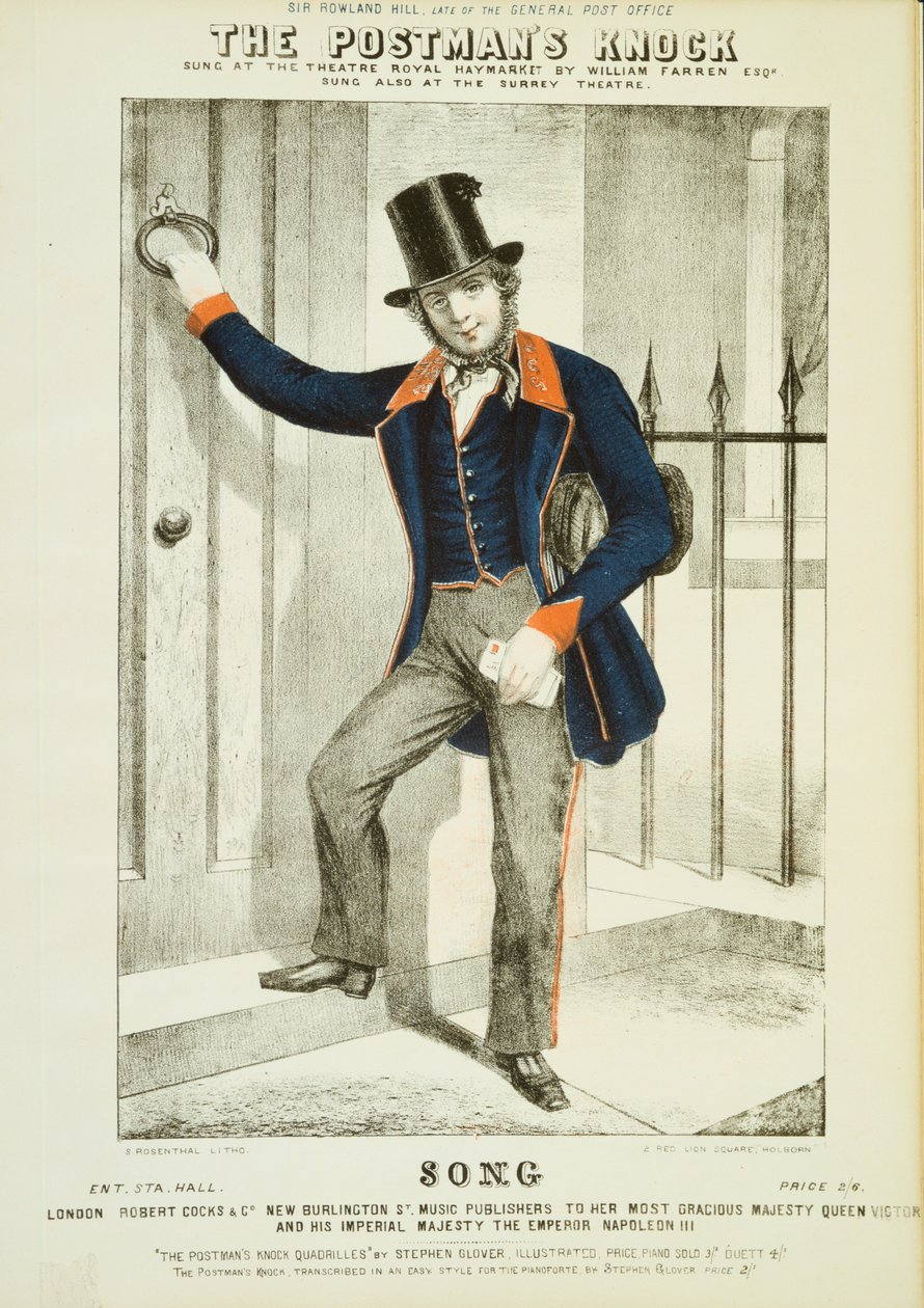 Il colpo del postino, c1855 da Unbekannt