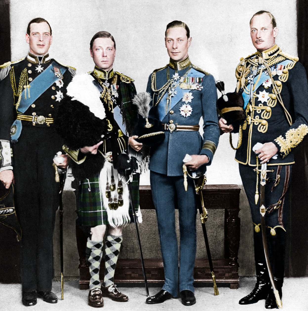 Il Principe di Galles con i suoi fratelli, c1930 da Unbekannt