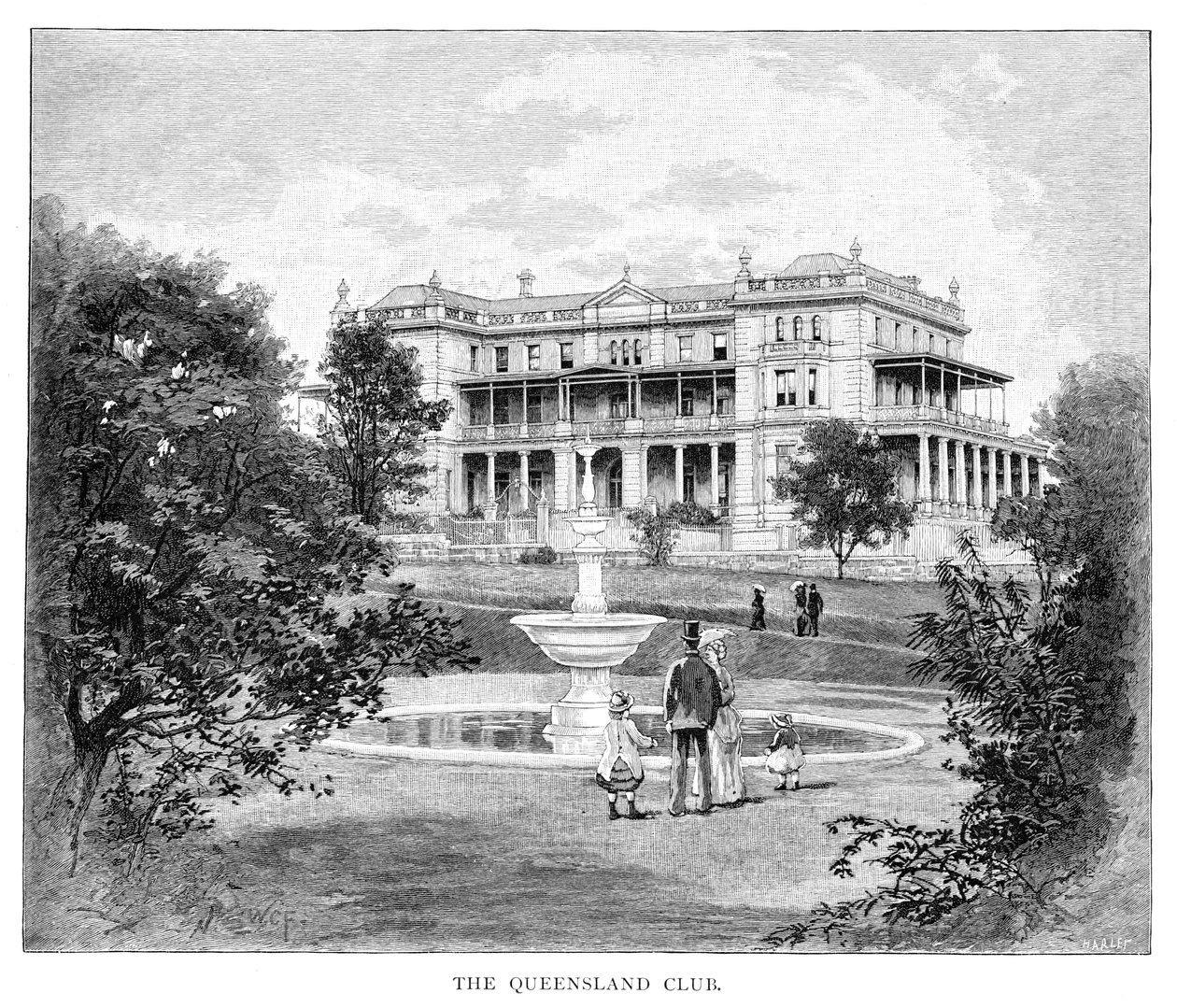 Il Queensland Club, Australia, 1886 da Unbekannt