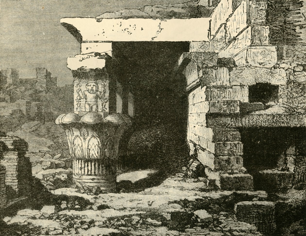 Le rovine di Denderah, 1890 da Unbekannt