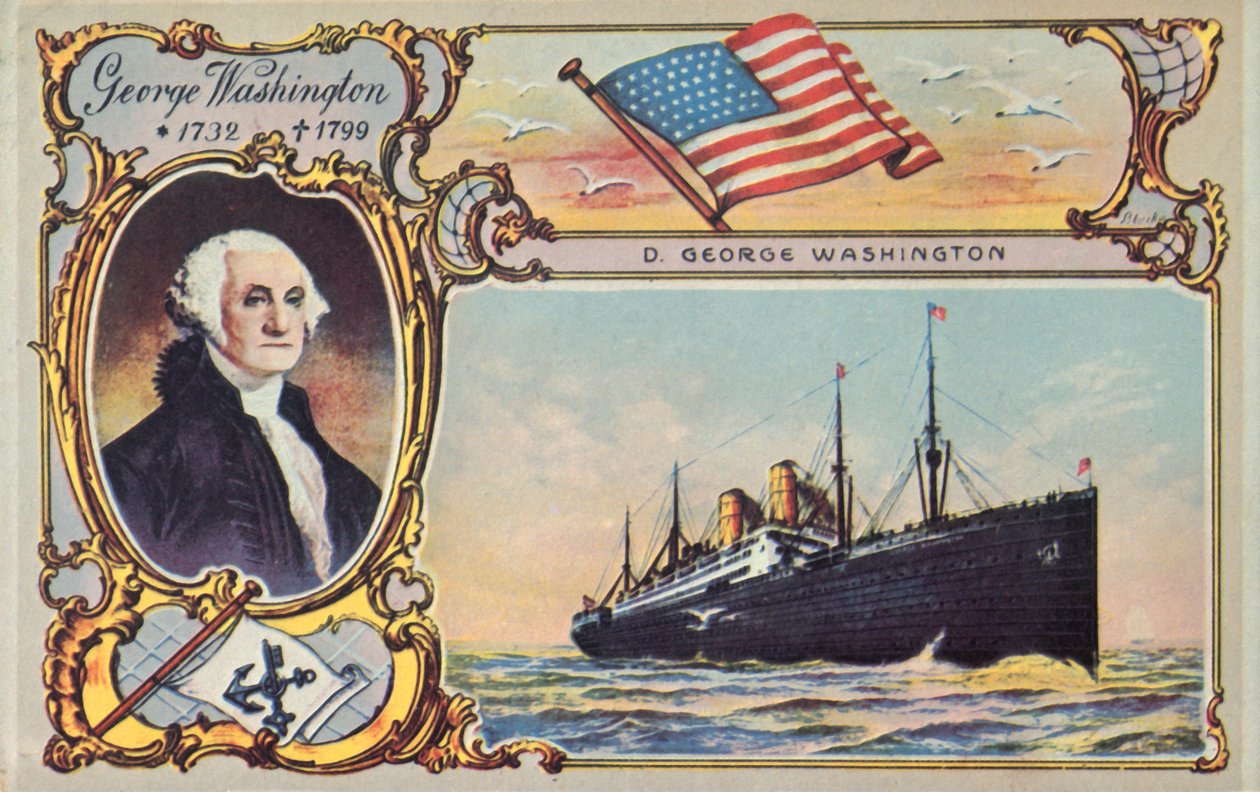 Il SS George Washington, c1910 da Unbekannt