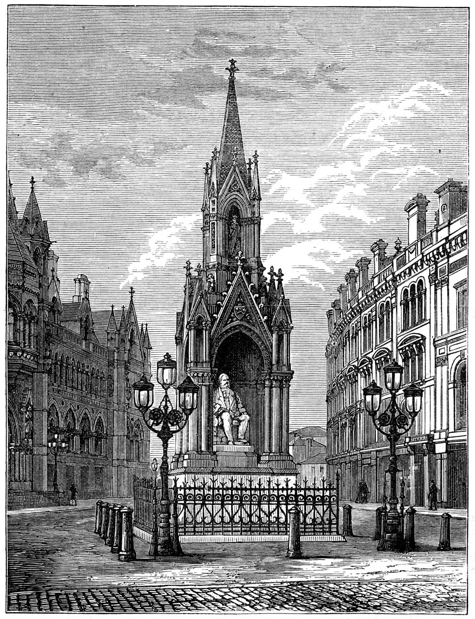La statua di Salt a Bradford, c1880 da Unbekannt