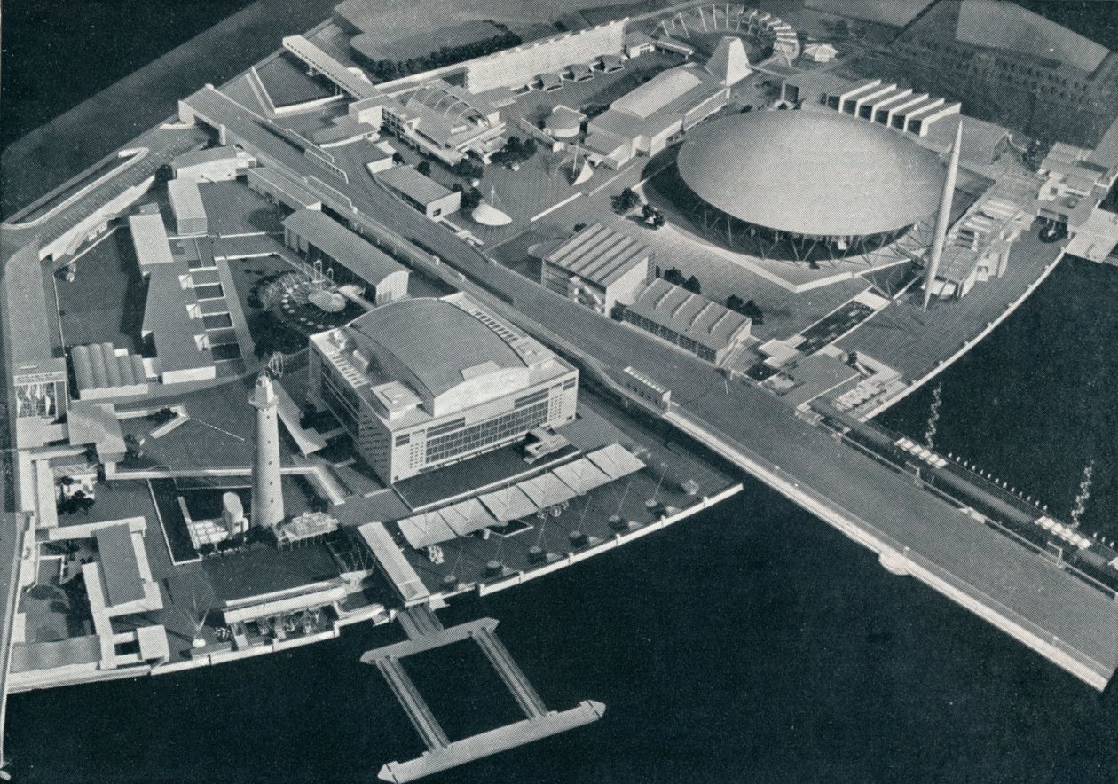 Il sito di South Bank, 1951 da Unbekannt