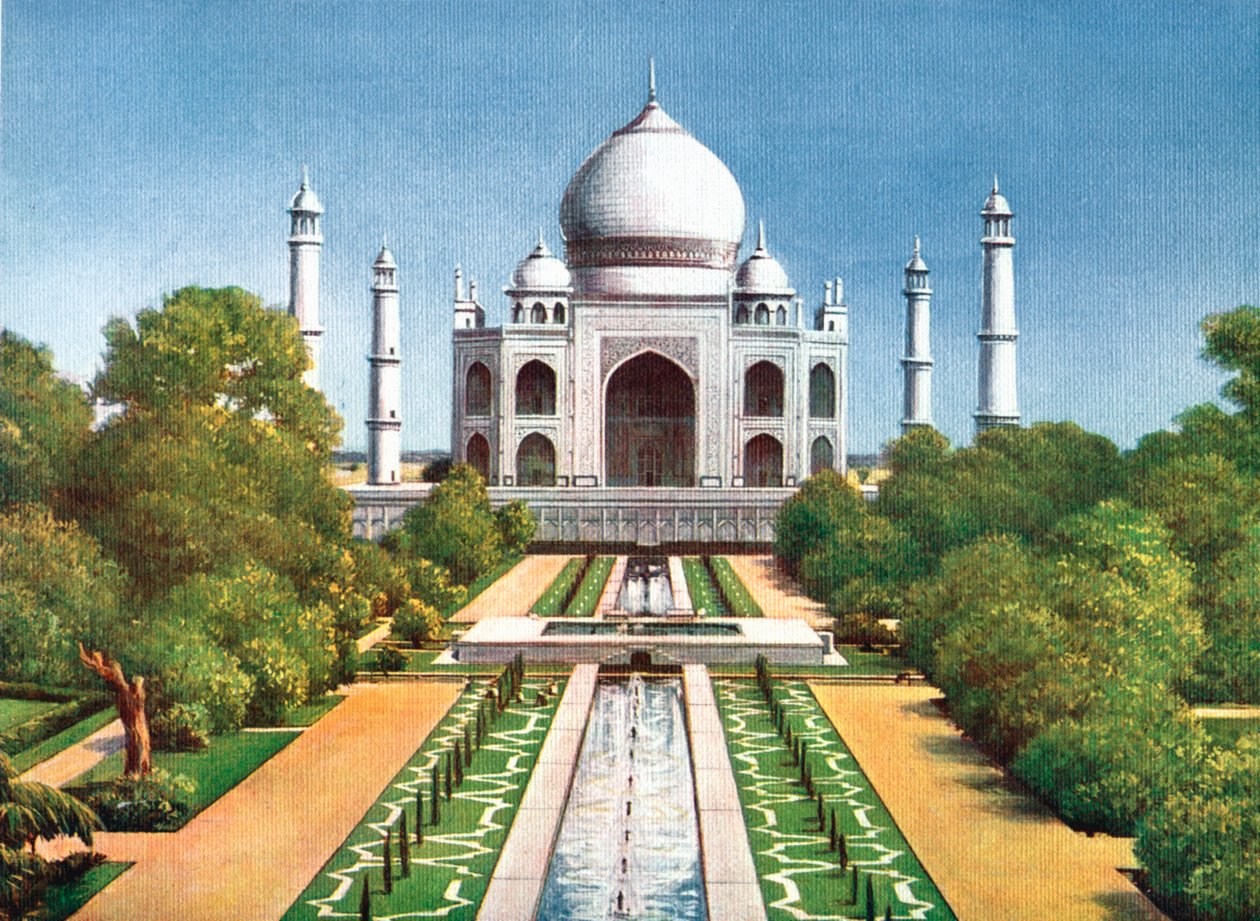 Il Taj Mahal, Agra, India, inizio XX secolo da Unbekannt