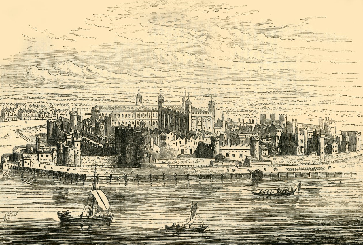 La Torre di Londra, c1872 da Unbekannt