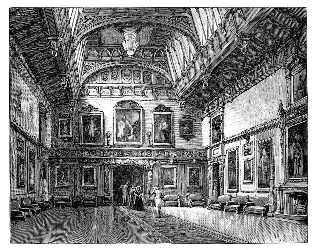 La sala di Waterloo, Castello di Windsor da Unbekannt