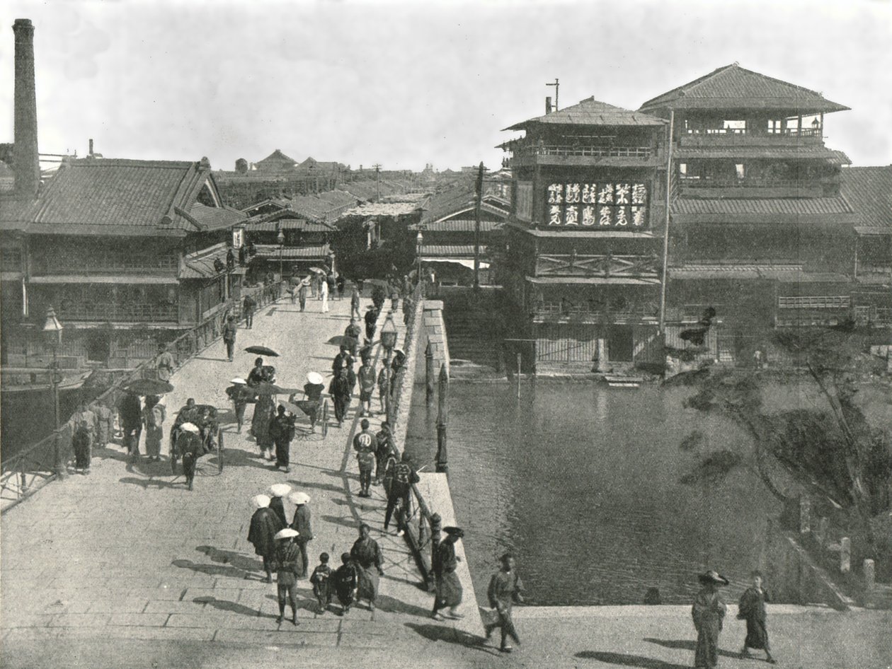Il ponte Yebisu, Osaka, Giappone da Unbekannt