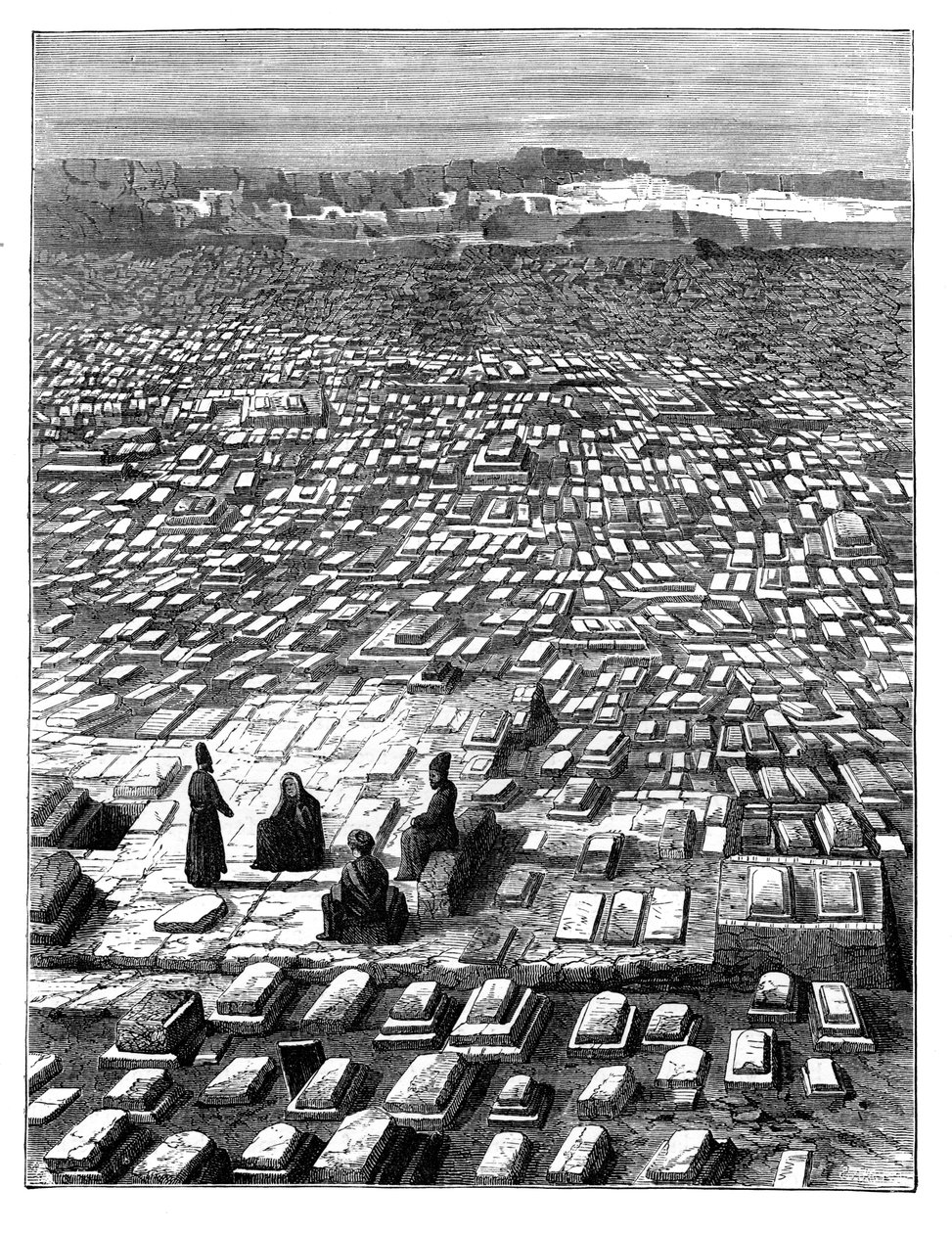 Il cimitero alla Mecca, c1890 da Unbekannt