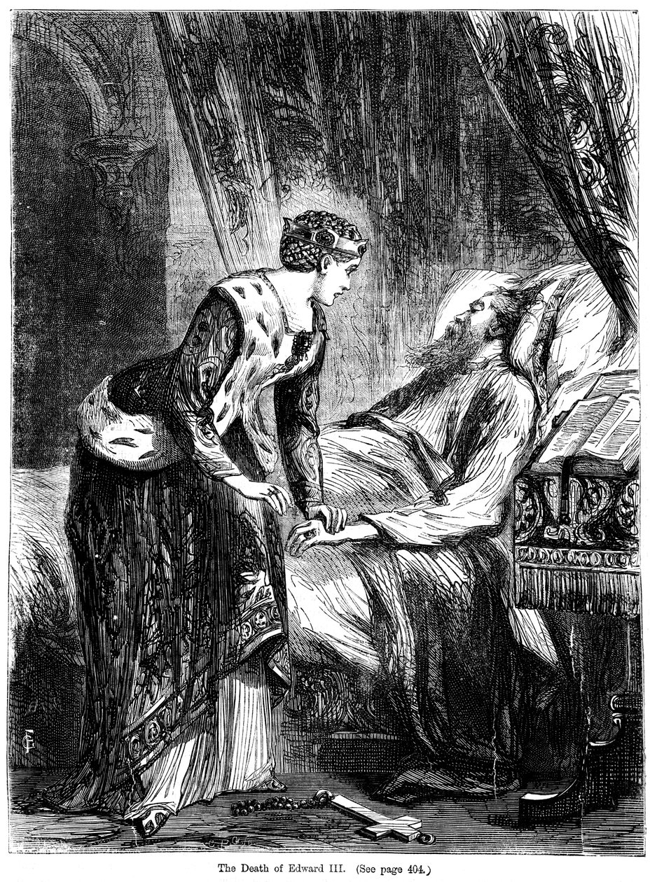 La morte di Re Edoardo III 1312-1377 da Unbekannt