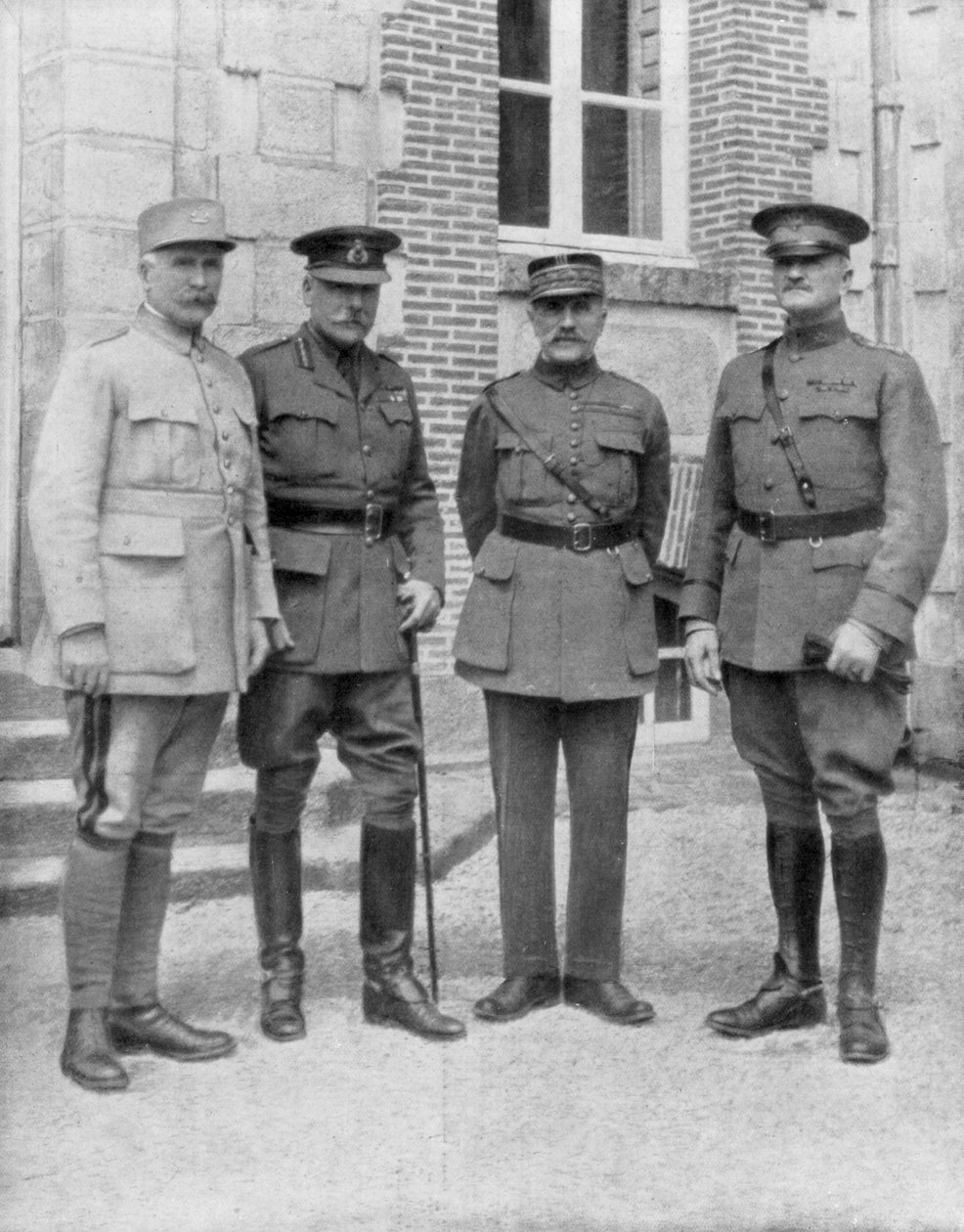 I quattro comandanti alleati, Chateau Bombon, Francia, 1918 da Unbekannt