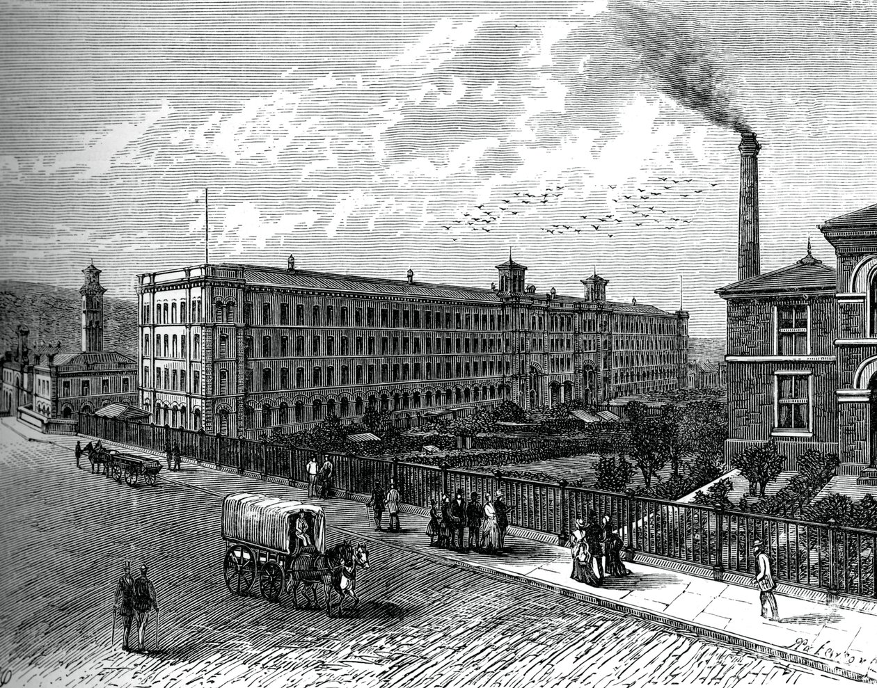 Il mulino a Saltaire da Unbekannt