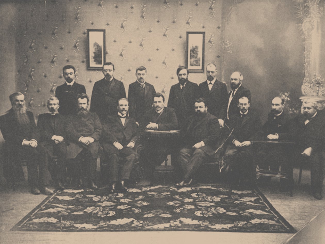 La seduta del Partito Democratico Costituzionale, 1907 da Unbekannt
