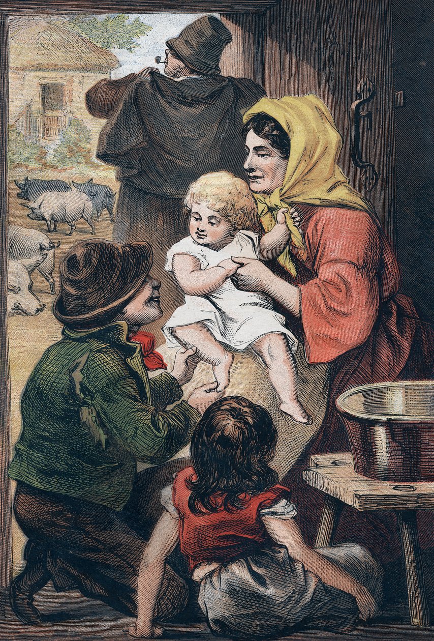 Questo piccolo maiale..., filastrocca per bambini, c1860 da Unbekannt