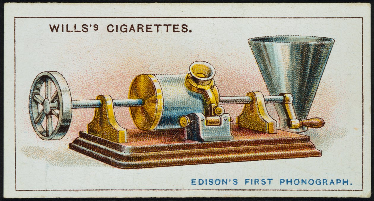 Il primo fonografo di Thomas Alva Edison, 1878 1915 da Unbekannt