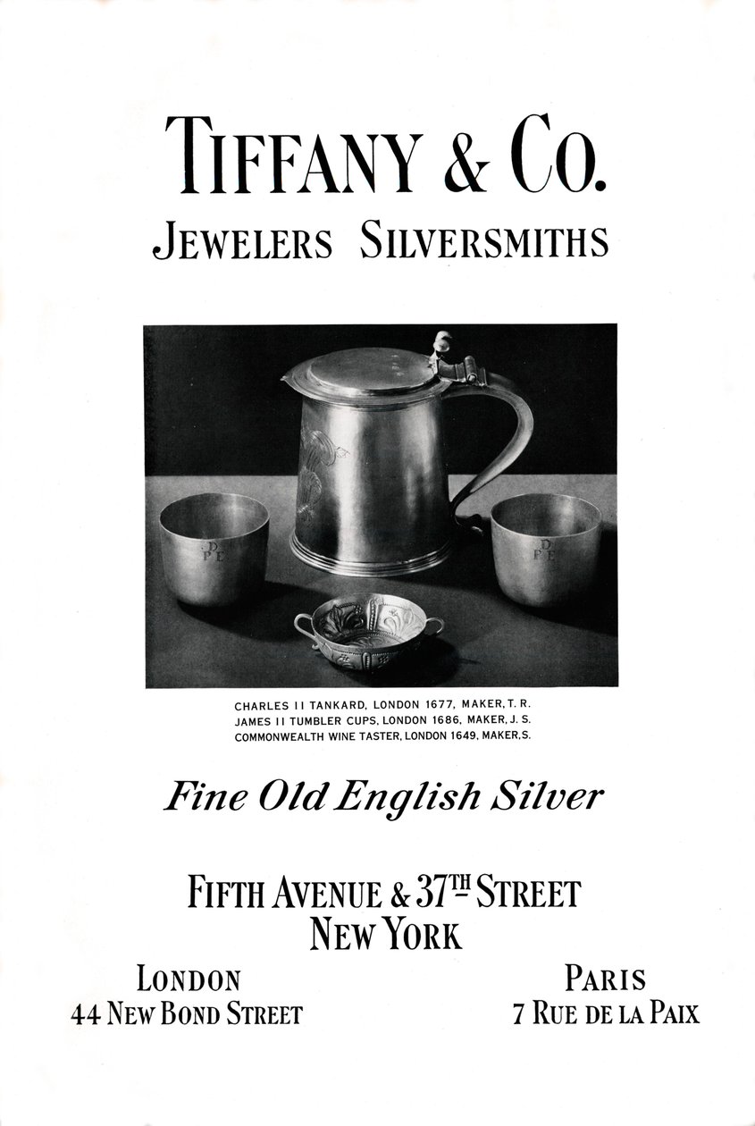Pubblicità di Tiffany & Co., 1937 da Unbekannt