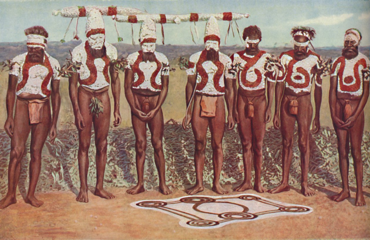 Rituale totemistico tra i neri australiani da Unbekannt