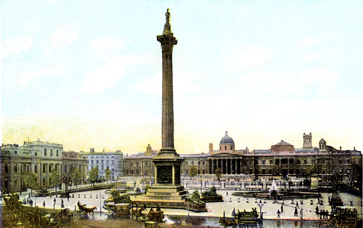 Trafalgar Square e la Colonna di Nelson, Londra, XX secolo da Unbekannt