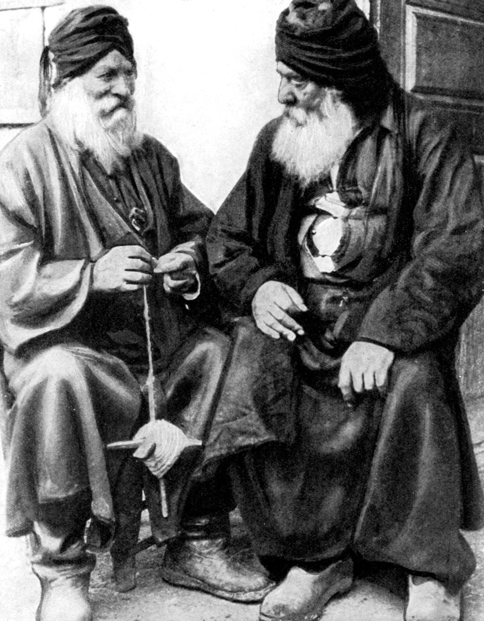 Uomini ciprioti turchi che filano, 1936 da Unbekannt