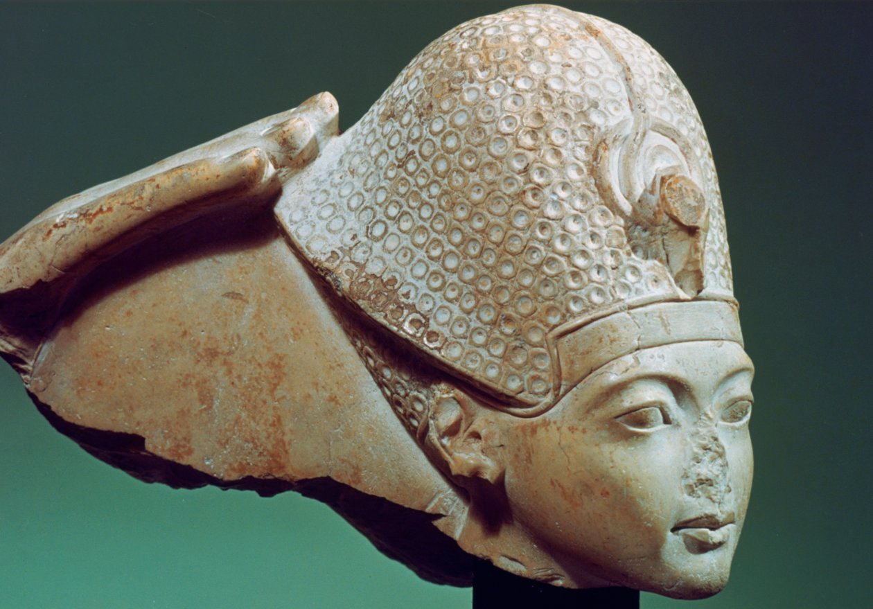 Tutankhamon con la corona blu da Unbekannt
