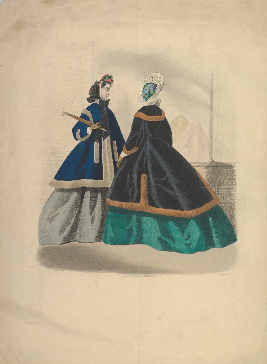 Due donne con cappotti da Unbekannt