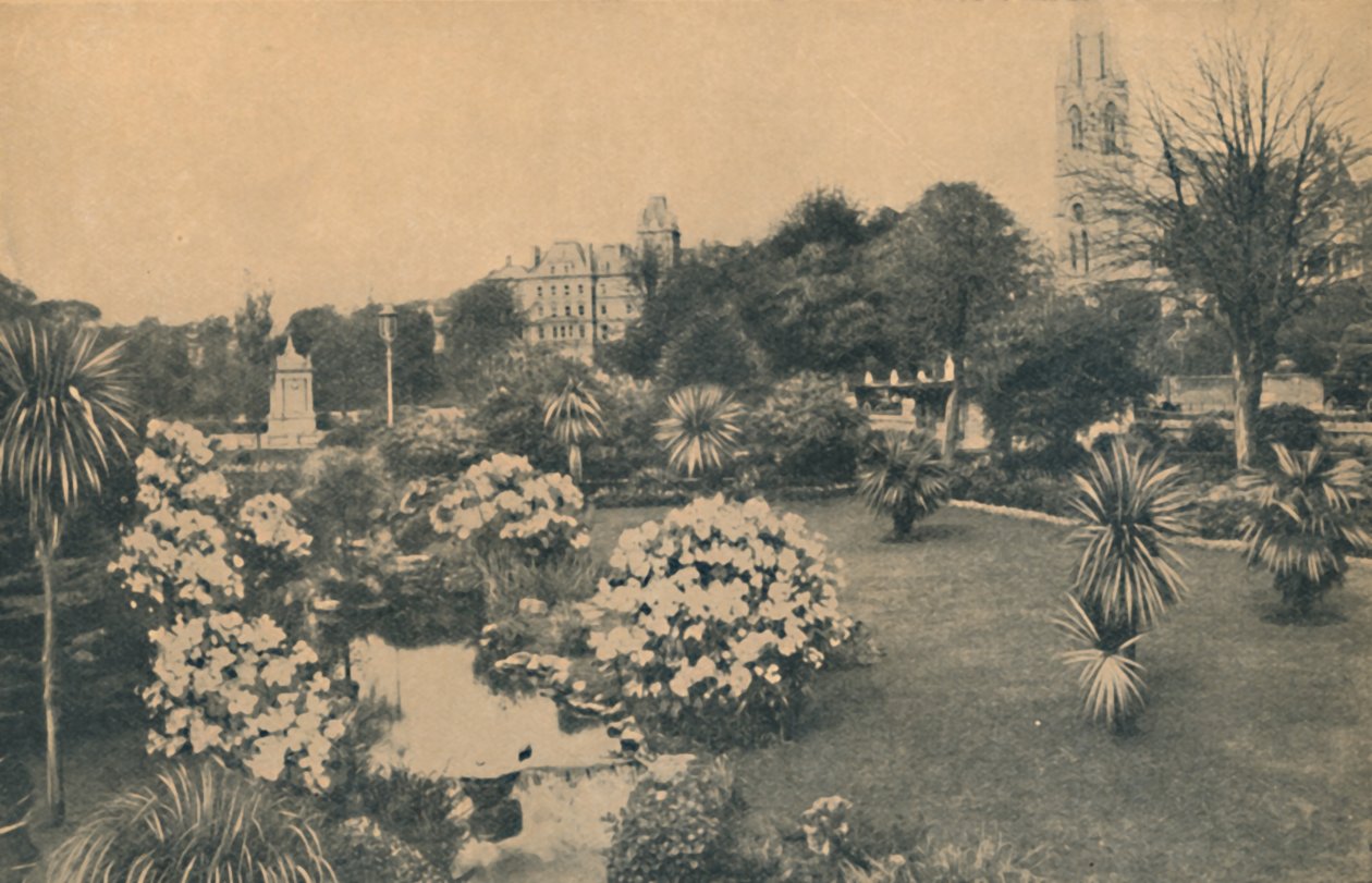 Giardini del Piacere Superiore in tempo di rododendri, 1929 da Unbekannt