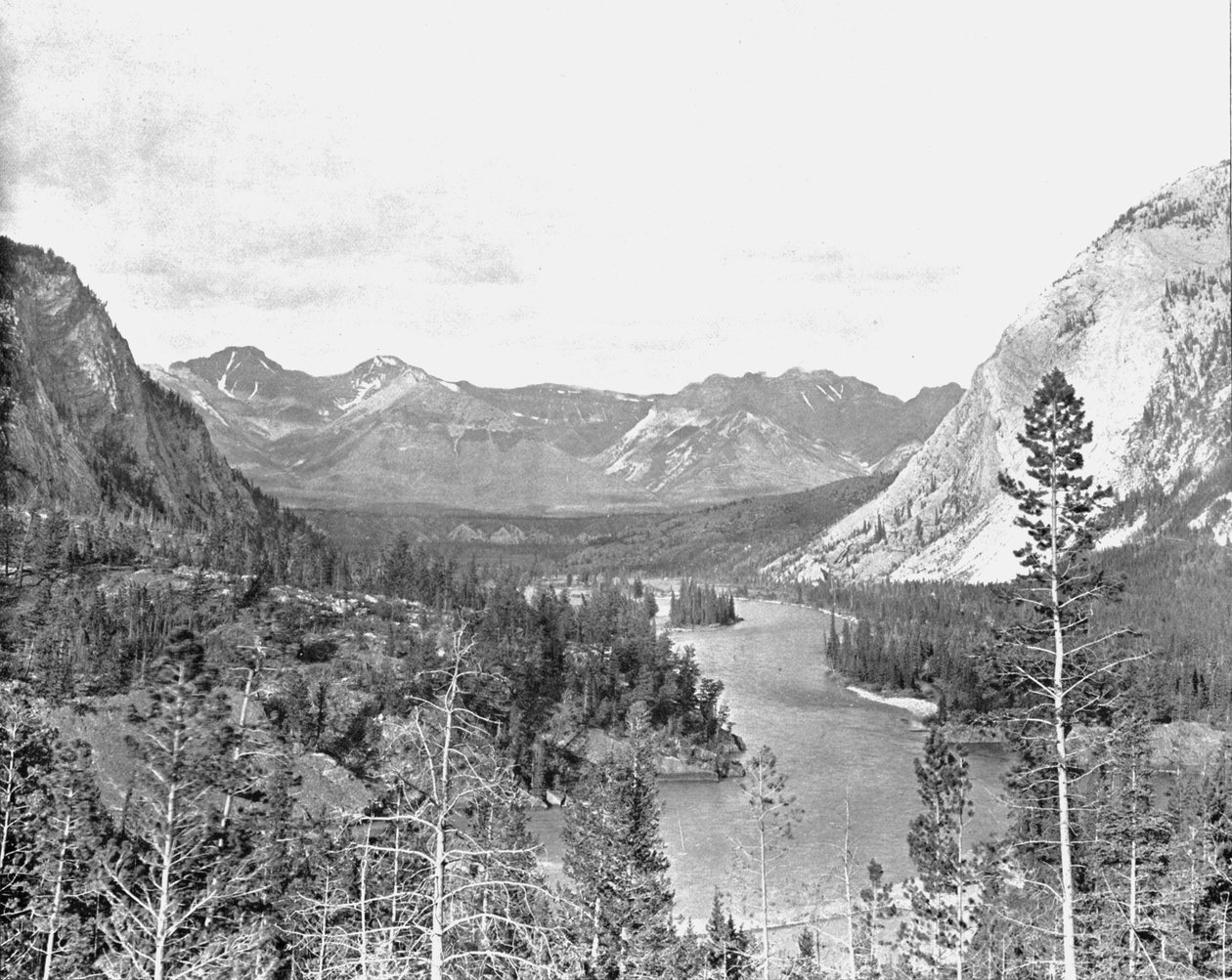 Valle del fiume Bow, Alberta, Canada, c1900 da Unbekannt