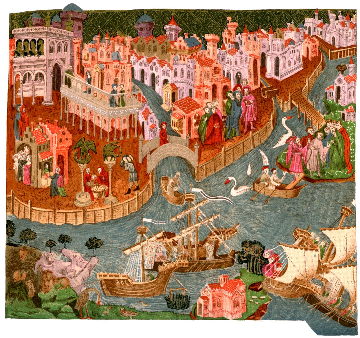 Venezia nel 1338, 1892 da Unbekannt