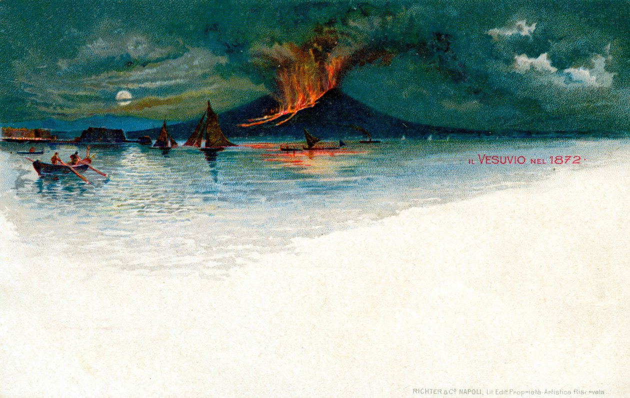 Vesuvio nel 1872 da Unbekannt